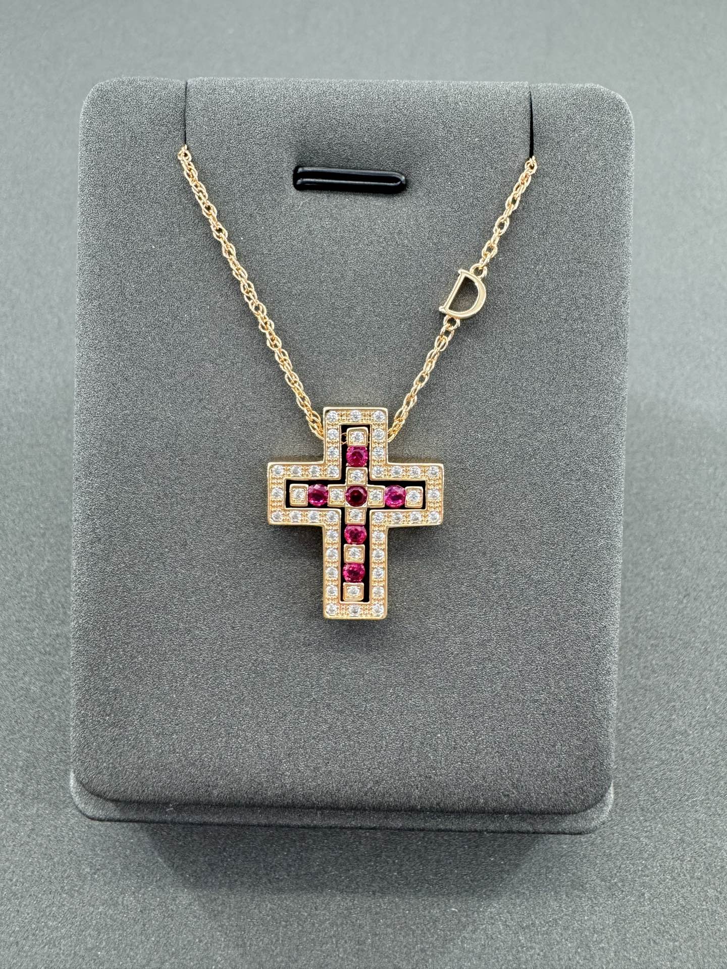 Chrome Hearts D Cross Pendant Necklace